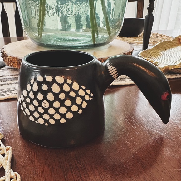 Stephen Schiffer Pottery Loon Bird Goose Mug Signed 1996 - Picture 3 of 6